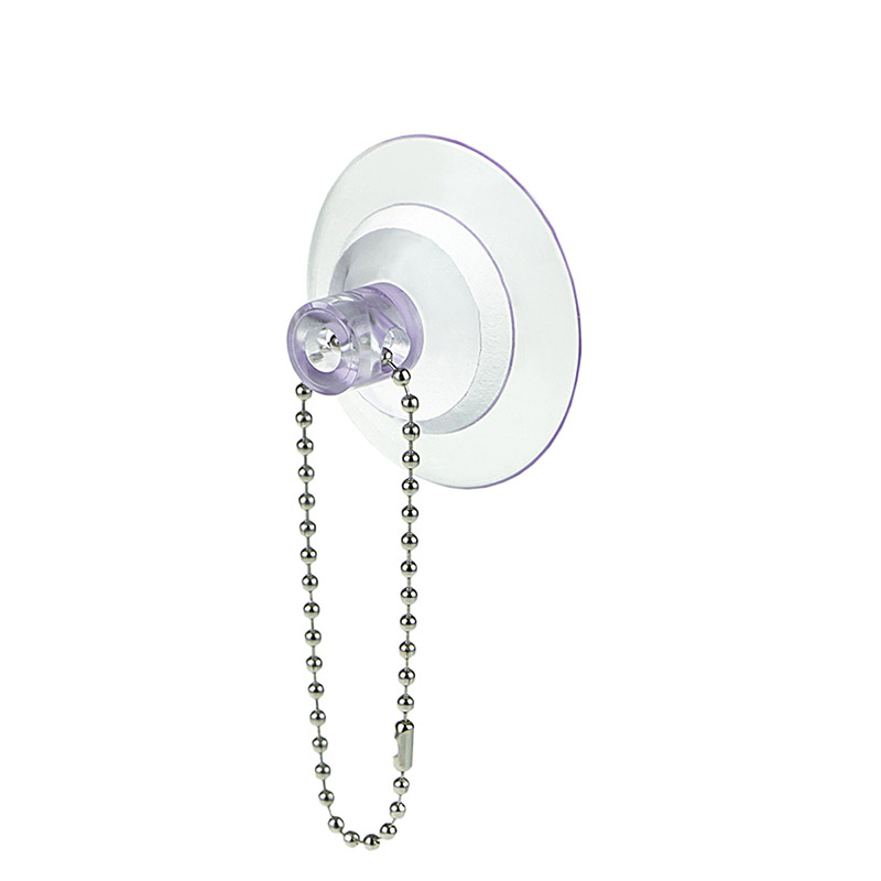 Присоска силиконовая с металлической шариковой цепочкой SC-BALL CHAIN (2,4 мм) длиной 15 см EPG